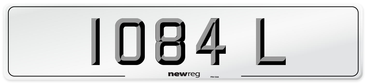 1084 L Number Plate from New Reg